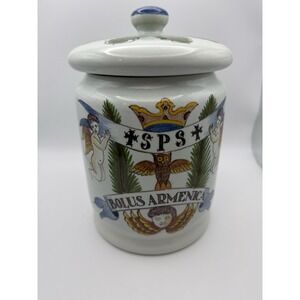 Apothecary Jar, bolus armenica SPS Ceramic Delft Holland Rare Jar!